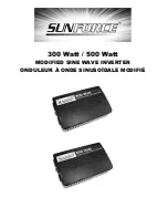 Sunforce 300 Watt Manual предпросмотр