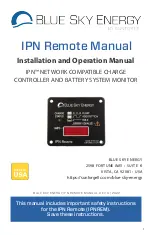 Предварительный просмотр 1 страницы Sunforce BLUE SKY ENERGY IPN Remote Installation And Operation Manual