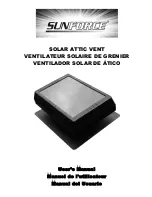 Предварительный просмотр 1 страницы Sunforce SOLAR ATTIC VENT User Manual