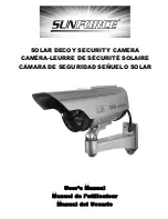 Sunforce SOLAR DECOY SECURITY CAMERA User Manual preview