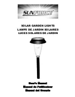 Sunforce SOLAR GARDEN LIGHTS User Manual preview