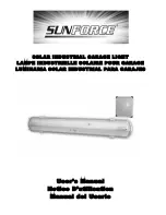 Sunforce SOLAR INDUSTRIAL GARAGE LIGHT User Manual предпросмотр