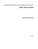 SunFounder 7-inch Touch Screen Manual preview