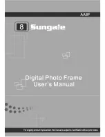 Sungale AA8F User Manual предпросмотр