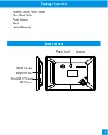 Preview for 2 page of Sungale AD1021W Quick Start Manual