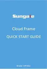 Предварительный просмотр 1 страницы Sungale Cloud Frame CPF1032 Quick Start Manual