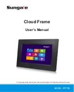 Предварительный просмотр 1 страницы Sungale Cloud Frame CPF708 User Manual