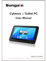 Sungale Cyberus ID1019WTA User Manual предпросмотр