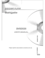 Sungale DVD-2025 User Manual предпросмотр