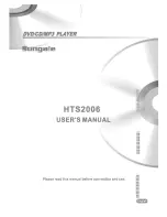 Preview for 1 page of Sungale HTS-2006 User Manual