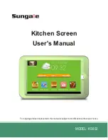 Sungale KS802 User Manual предпросмотр