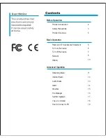 Preview for 2 page of Sungale KWS433 User Manual