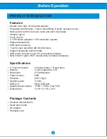 Preview for 3 page of Sungale KWS433 User Manual