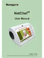 Preview for 1 page of Sungale NetChef PF810 User Manual