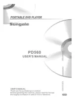 Sungale PD-560 User Manual предпросмотр