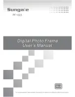 Предварительный просмотр 1 страницы Sungale PF 1023 User Manual