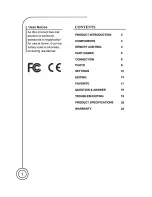 Предварительный просмотр 2 страницы Sungale PF703 User Manual