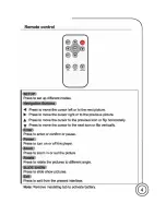 Предварительный просмотр 5 страницы Sungale PF703 User Manual