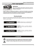 Preview for 3 page of SunGlo A242 Installation, Operation And Maintanance Manual