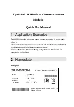Sungrow EyeW485-H Quick Use Manual preview