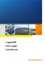 Sungrow Logger4000 User Manual preview