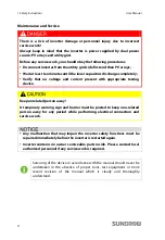 Preview for 12 page of Sungrow SG10KTL User Manual