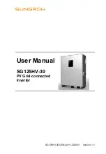 Sungrow SG125HV-30 User Manual предпросмотр