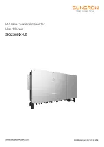 Предварительный просмотр 1 страницы Sungrow SG250HX-US User Manual