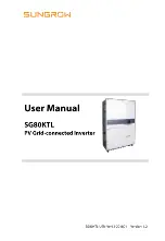 Sungrow SG80KTL User Manual предпросмотр