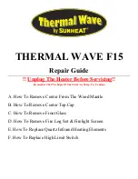 Preview for 1 page of Sunheat Thermal Wave F15 Repair Manual