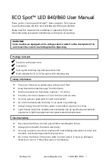 Sunhope ECO Spot LED B40 User Manual preview