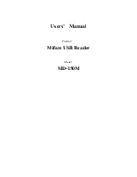 Preview for 1 page of Sunion MD-150M User Manual