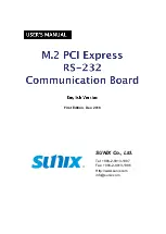 Sunix M2S6437A User Manual preview