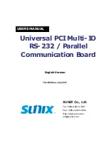 Sunix MIO5079AL User Manual preview