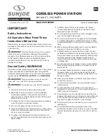 sunjoe 24V-300WI Operator'S Manual preview