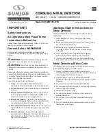 sunjoe 24V-MDTCR1-LTW Operator'S Manual preview