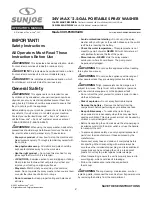 Preview for 2 page of sunjoe 24V-PSW2.5-SJG-RM Operator'S Manual