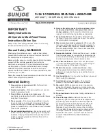 sunjoe 24V-X2-OGV Operator'S Manual preview