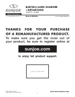 Предварительный просмотр 1 страницы sunjoe AJ805E-RM Operator'S Manual