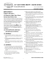 Preview for 1 page of sunjoe FIRE JOE SJFP35-RW-STN Operator'S Manual