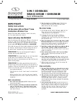 sunjoe HJ602C Operator'S Manual preview