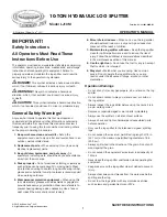 Preview for 1 page of sunjoe LJ10M Operator'S Manual