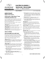 sunjoe SBJ603E Operator'S Manual preview