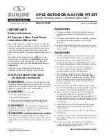 sunjoe SJ-PSGB Operator'S Manual preview