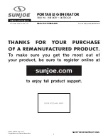 Preview for 1 page of sunjoe SJ1440SG-RM Operator'S Manual