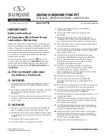 Preview for 1 page of sunjoe SJFP30 Operator'S Manual