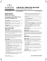 sunjoe SPX202C Operator'S Manual preview