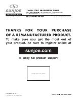 sunjoe SPX2700-MAX-RM Operator'S Manual preview