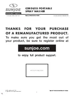 sunjoe WA24C-LT-RM Operator'S Manual preview