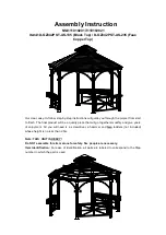 Sunjoy 110102017 Assembly Instruction Manual предпросмотр